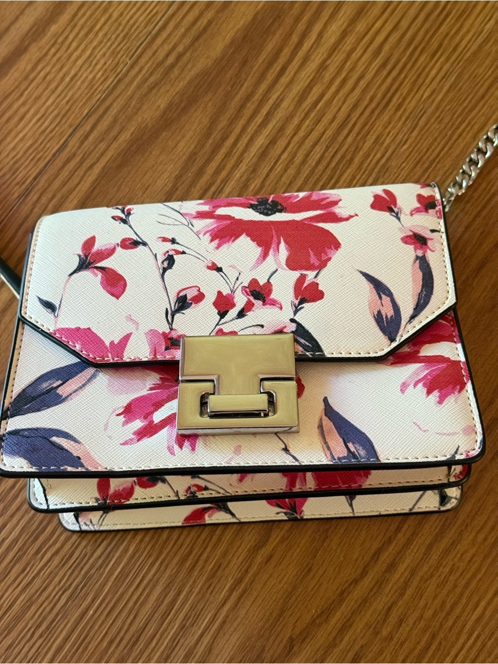 Ivanka Trump Floral Crossbody Bag - Pink & Cream